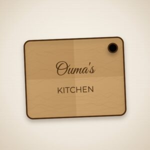 Personalised engraved wooden chopping board