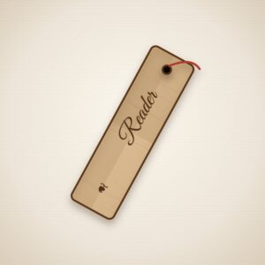 Personalised engraved wooden bookmark with tassel